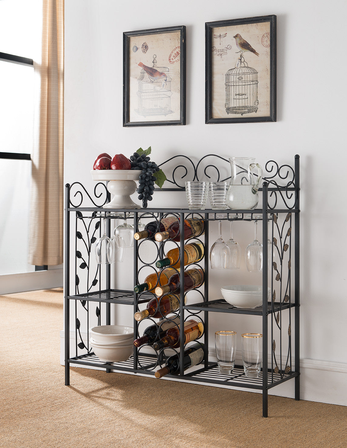 Wire wine 2024 rack shelves